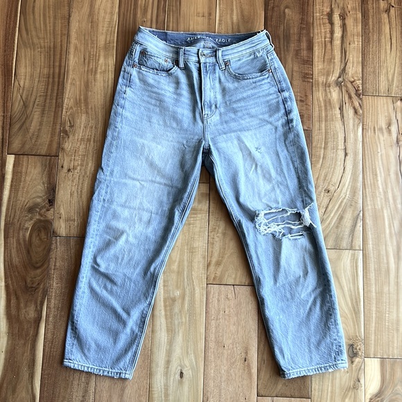 American Eagle 90’s boyfriend jeans size 0 x-short - Picture 1 of 5
